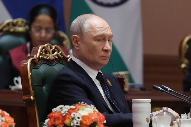 Владимир Путин на заседании XVIII саммита БРИКС в Нью-Дели